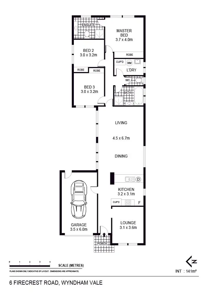 Floorplan of Homely house listing, 6 Firecrest Road, Manor Lakes VIC 3024