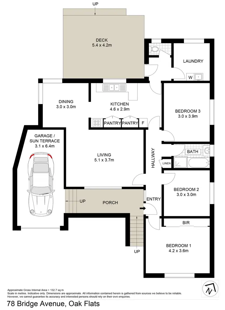 Floorplan of Homely house listing, 78 Bridge Avenue, Oak Flats NSW 2529