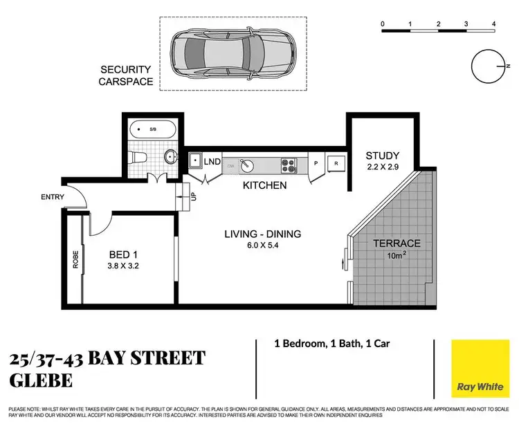 Floorplan of Homely apartment listing, 25/37-43 Bay Street, Glebe NSW 2037