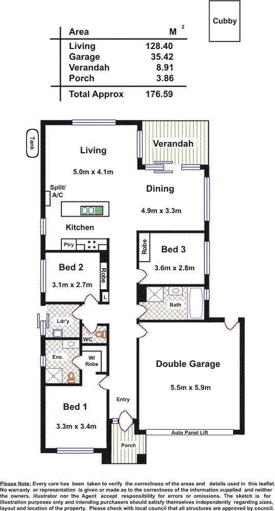 Floorplan of Homely house listing, 281 Fradd East Road, Munno Para West SA 5115