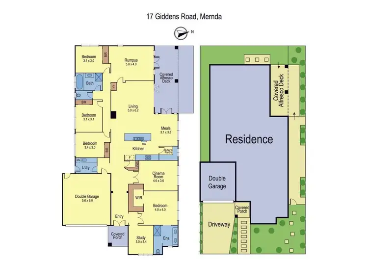 Floorplan of Homely house listing, 17 Giddens Road, Mernda VIC 3754
