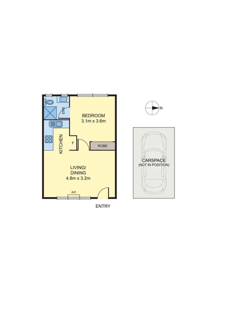 Floorplan of Homely apartment listing, 8/883 Park Street, Brunswick West VIC 3055