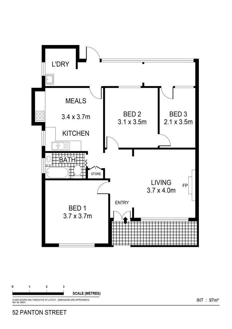 Floorplan of Homely house listing, 52 Panton Street, Golden Square VIC 3555