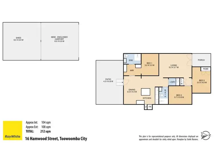Floorplan of Homely house listing, 16 Hamwood Street, Toowoomba City QLD 4350