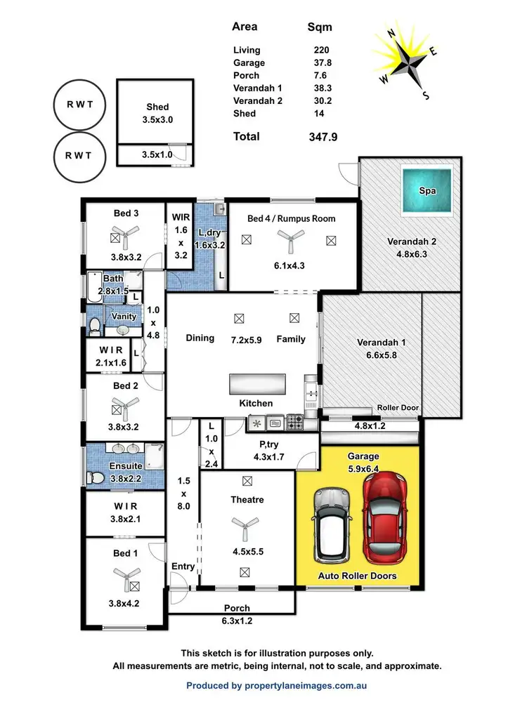 Floorplan of Homely house listing, 11 Highgrove Court, Andrews Farm SA 5114