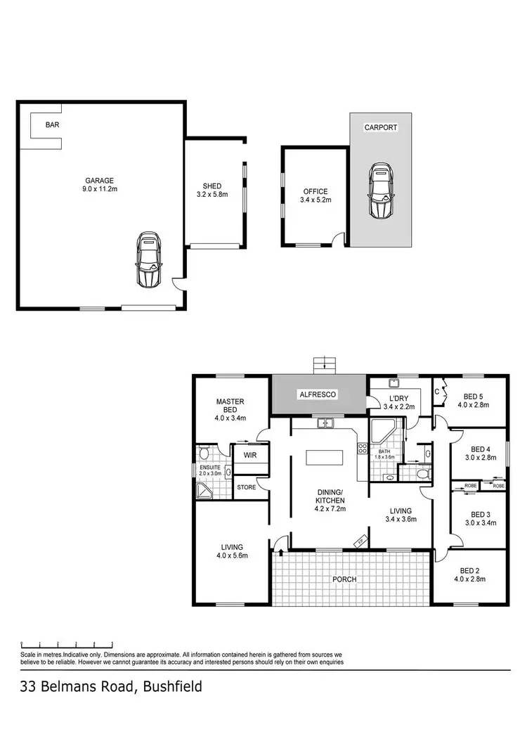 Floorplan of Homely house listing, 33 Bellmans Road, Bushfield VIC 3281