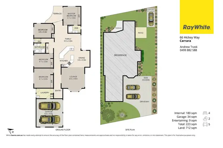 Floorplan of Homely house listing, 66 Hickey Way, Carrara QLD 4211