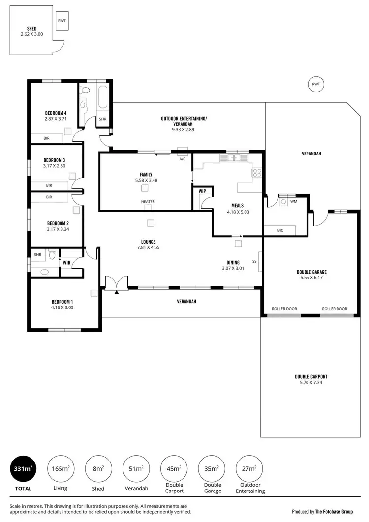 Floorplan of Homely house listing, 1 Lola Avenue, Fulham Gardens SA 5024