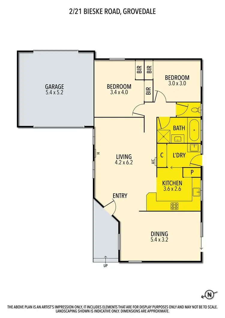 Floorplan of Homely house listing, 2/21 Bieske Road, Grovedale VIC 3216