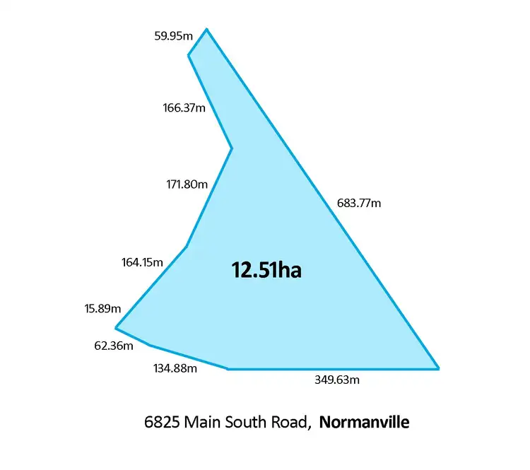 Floorplan of Homely land listing, 6825 Main South Road, Normanville SA 5204