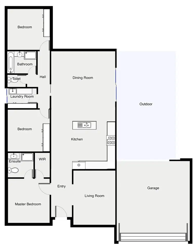 Floorplan of Homely house listing, 96 Dyar Avenue, Mildura VIC 3500