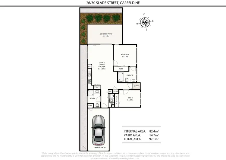 Floorplan of Homely unit listing, 26/30 Slade Street, Carseldine QLD 4034