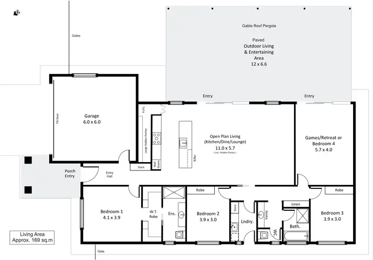 Floorplan of Homely house listing, 17 Barrington Street, Renmark SA 5341