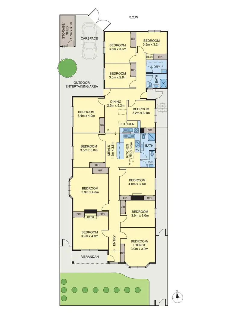 Floorplan of Homely house listing, 197 Blyth Street, Brunswick East VIC 3057