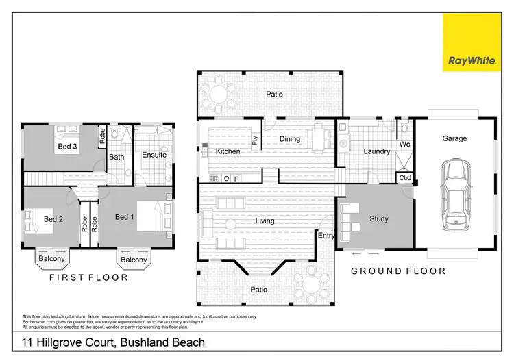 Floorplan of Homely house listing, 11 Hillgrove Court, Bushland Beach QLD 4818