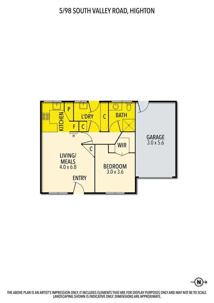 Floorplan of Homely unit listing, 5/98 South Valley Road, Highton VIC 3216
