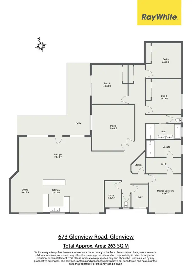 Floorplan of Homely house listing, 673 Glenview Road, Glenview QLD 4553
