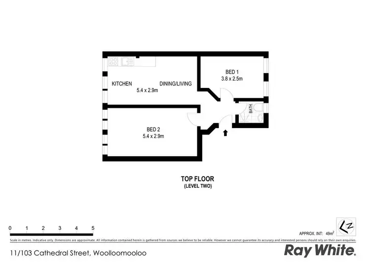Floorplan of Homely apartment listing, 11/103 Cathedral Street, Woolloomooloo NSW 2011
