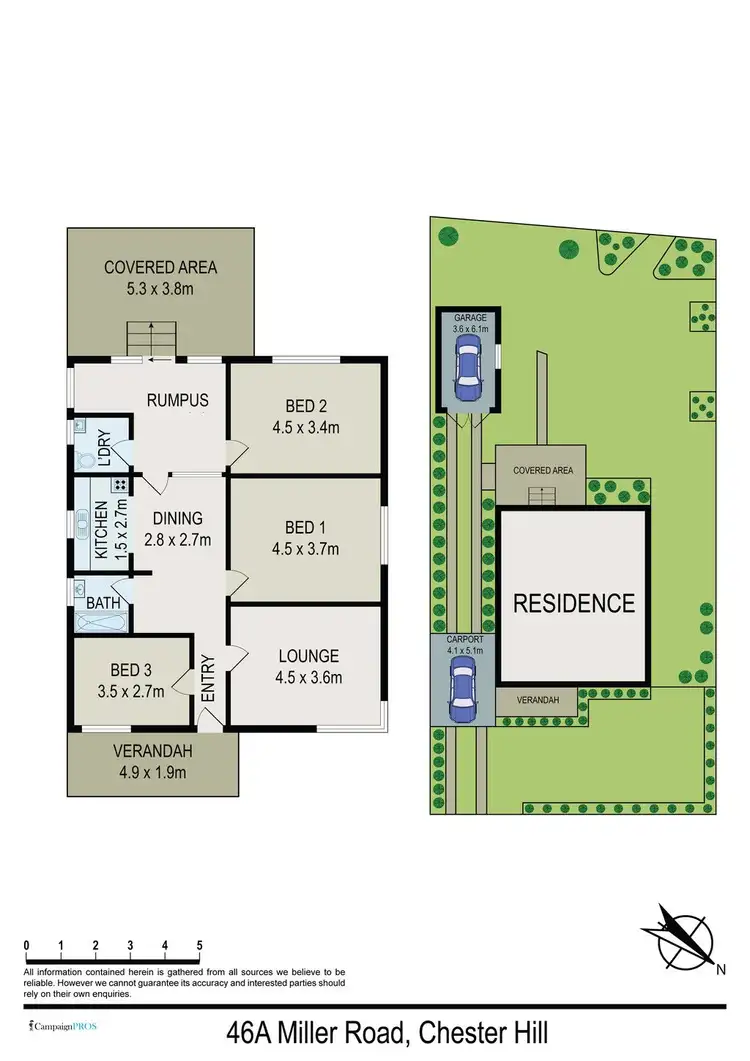 Floorplan of Homely house listing, 46A Miller Road, Chester Hill NSW 2162