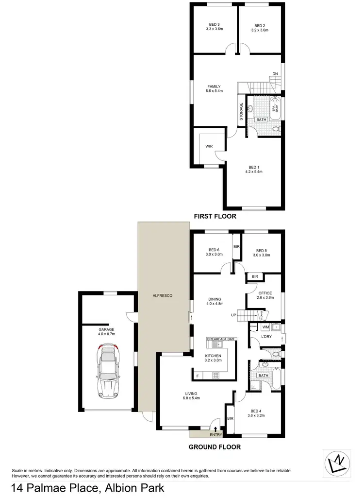 Floorplan of Homely house listing, 14 Palmae Place, Albion Park Rail NSW 2527