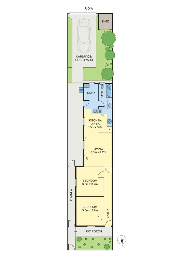 Floorplan of Homely house listing, 41 Hope Street, Brunswick VIC 3056