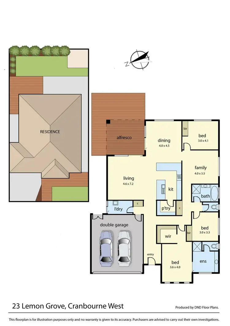 Floorplan of Homely house listing, 23 Lemon Grove, Cranbourne West VIC 3977