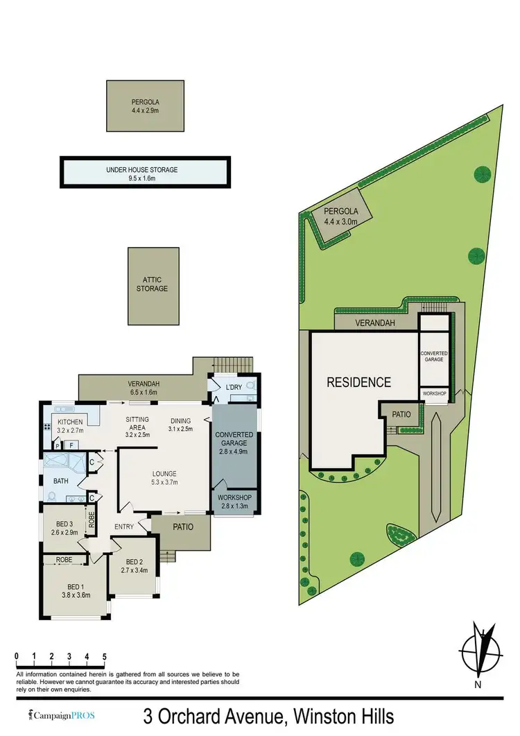 Floorplan of Homely house listing, 3 Orchard Avenue, Winston Hills NSW 2153