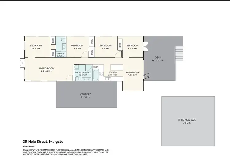 Floorplan of Homely house listing, 35 Hale Street, Margate QLD 4019