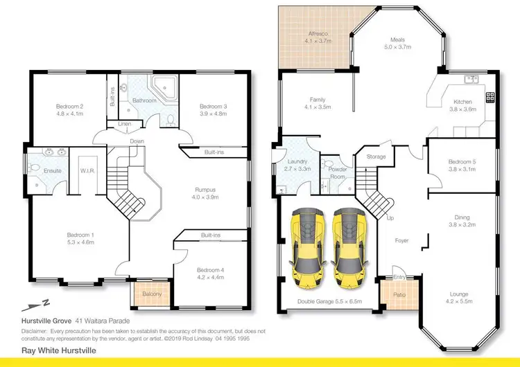 Floorplan of Homely house listing, 41 Waitara Parade, Hurstville Grove NSW 2220