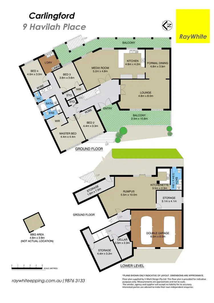 Floorplan of Homely house listing, 9 Havilah Place, Carlingford NSW 2118