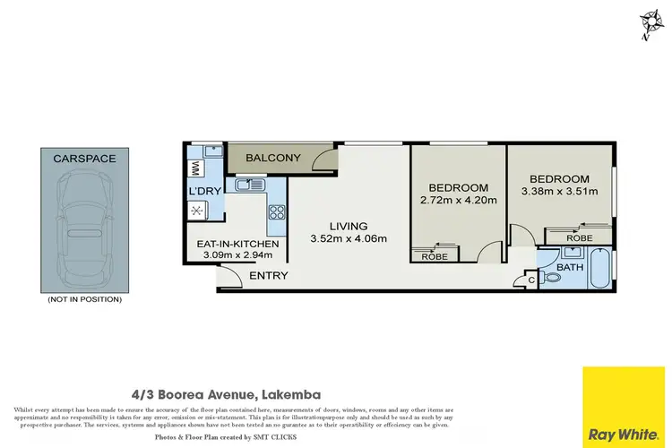 Floorplan of Homely apartment listing, 4/3 Boorea Avenue, Lakemba NSW 2195