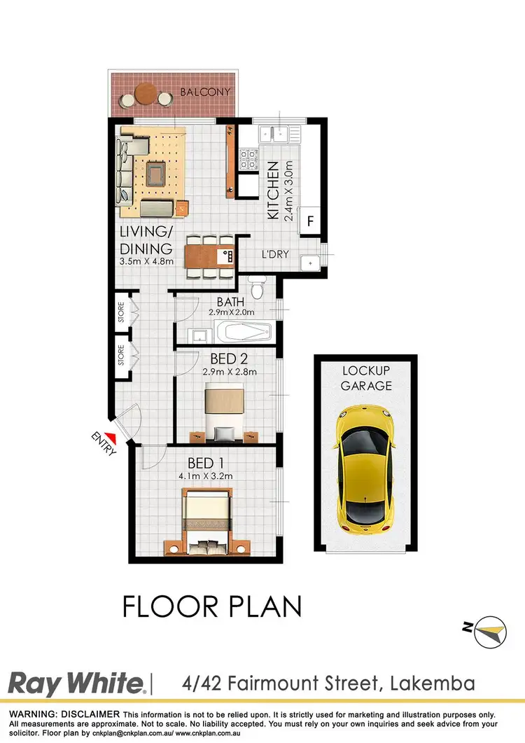 Floorplan of Homely unit listing, 4/42 Fairmount Street, Lakemba NSW 2195