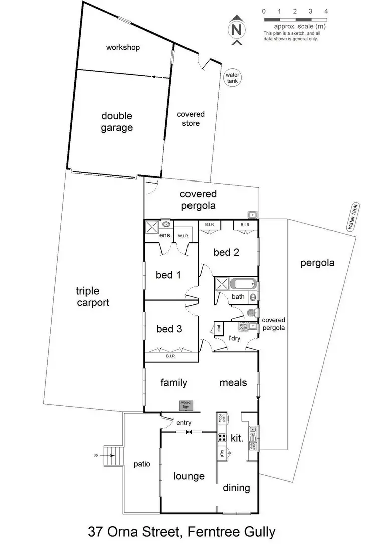 Floorplan of Homely house listing, 37 Orna Street, Ferntree Gully VIC 3156