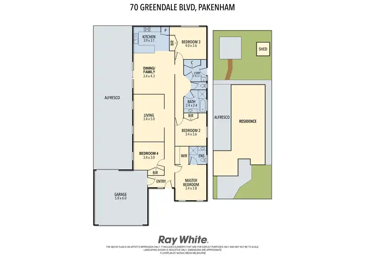 Floorplan of Homely house listing, 70 Greendale Boulevard, Pakenham VIC 3810