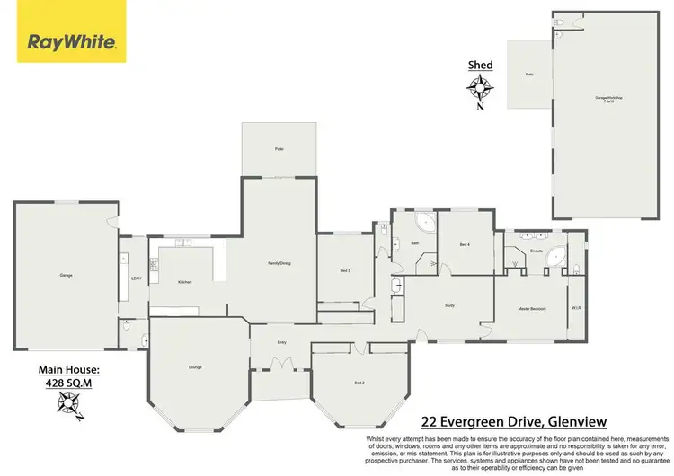 Floorplan of Homely house listing, 22 Evergreen Drive, Glenview QLD 4553
