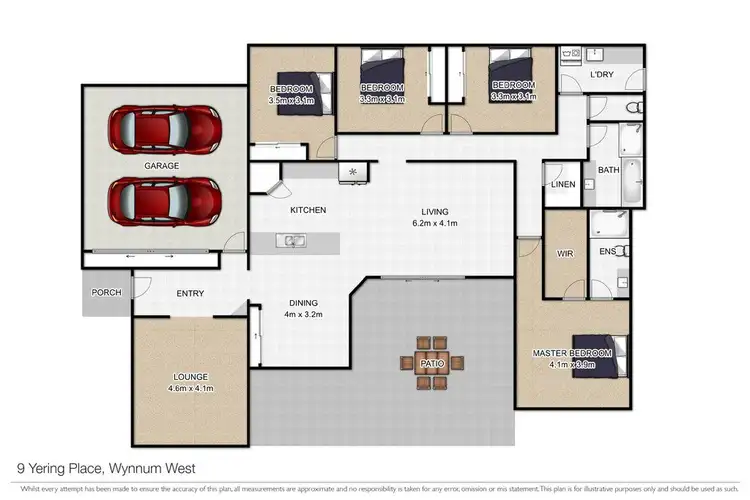 Floorplan of Homely house listing, 9 Yering Place, Wynnum West QLD 4178