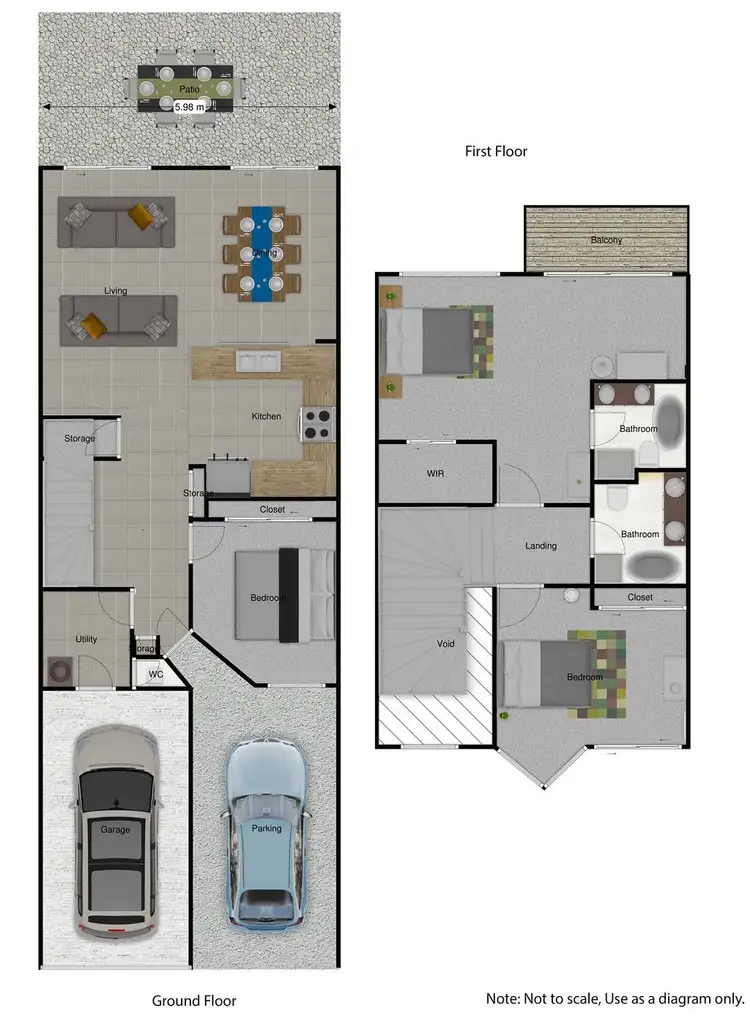 Floorplan of Homely townhouse listing, 56/19 Santa Barbara Road, Hope Island QLD 4212