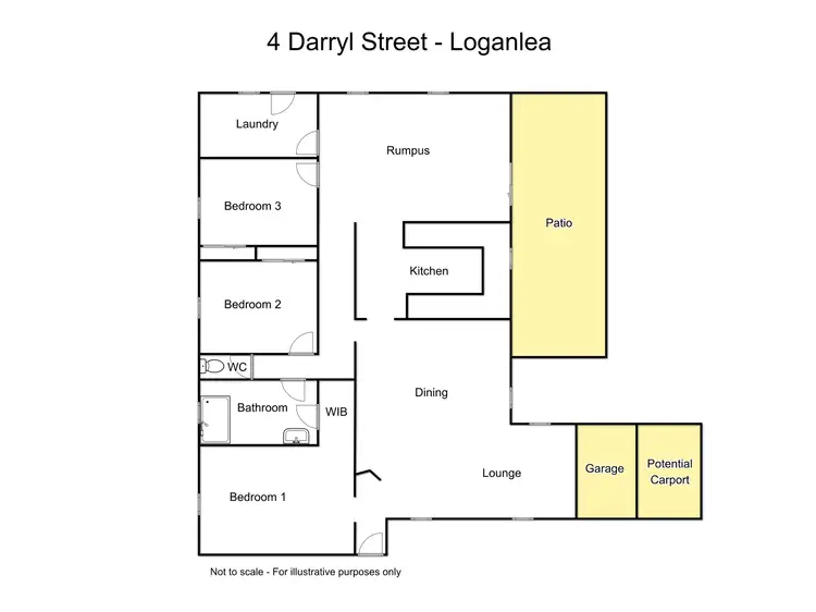 Floorplan of Homely house listing, 4 Darryl Street, Loganlea QLD 4131