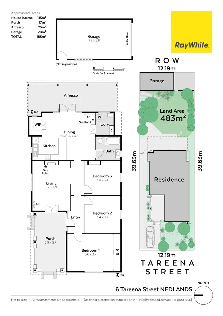 Floorplan of Homely house listing, 6 Tareena Street, Nedlands WA 6009