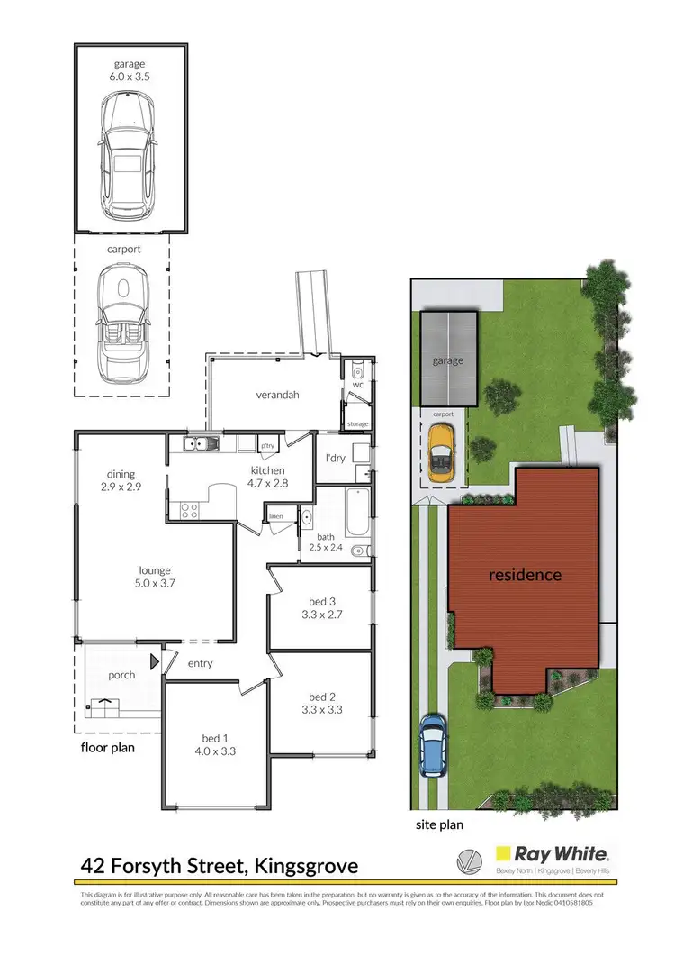 Floorplan of Homely house listing, 42 Forsyth Street, Kingsgrove NSW 2208