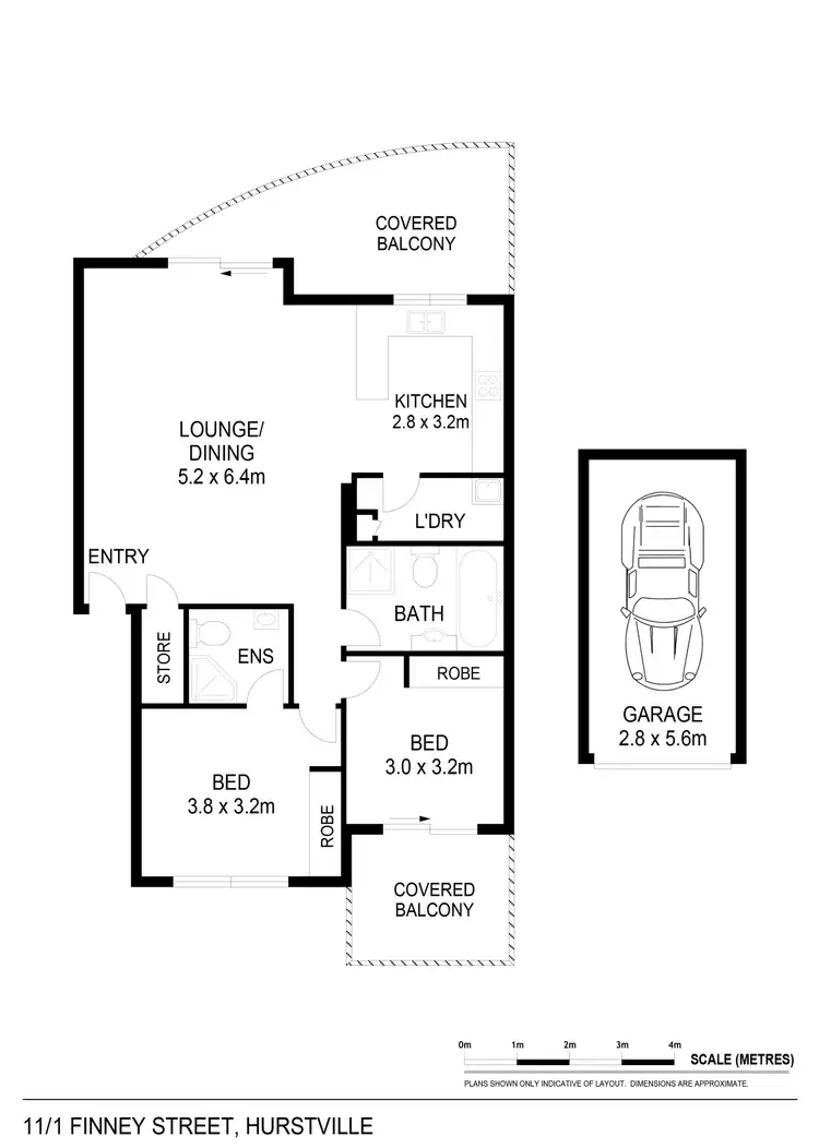 Floorplan of Homely apartment listing, 11/1 Finney Street, Hurstville NSW 2220