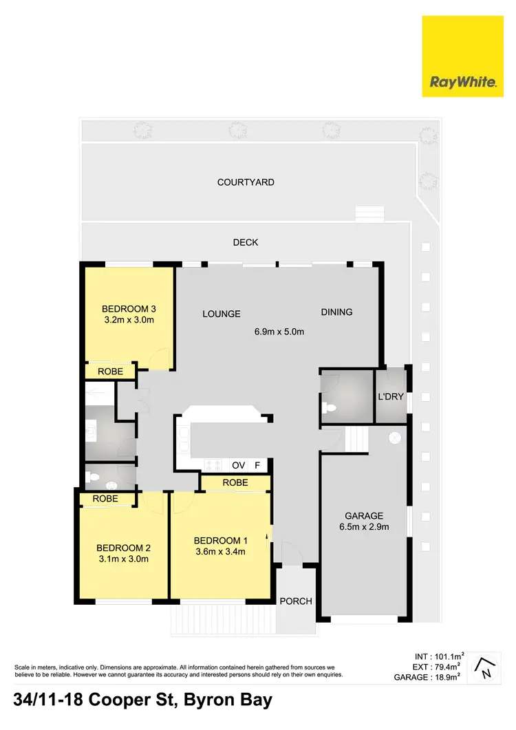 Floorplan of Homely townhouse listing, 34/11-19 Cooper Street, Byron Bay NSW 2481
