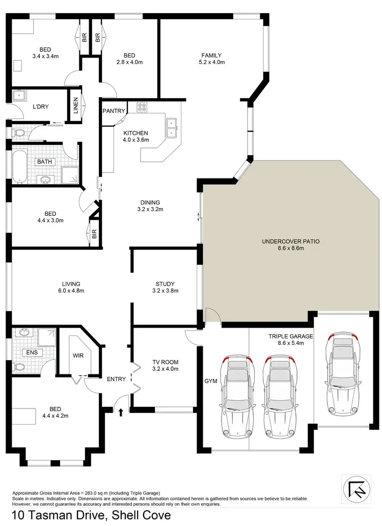 Floorplan of Homely house listing, 10 Tasman Drive, Shell Cove NSW 2529
