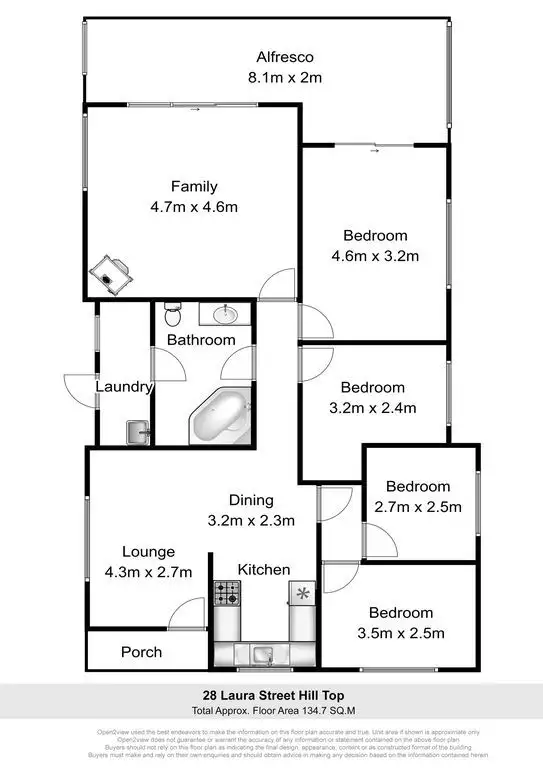 Floorplan of Homely house listing, 28 Laura Street, Hill Top NSW 2575
