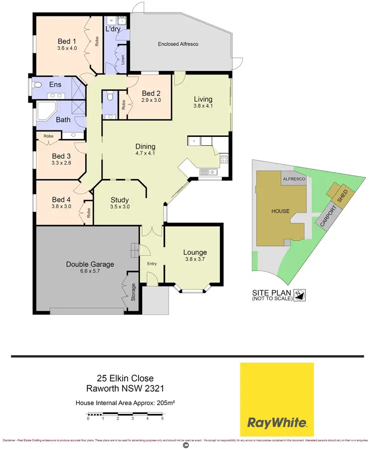 Floorplan of Homely house listing, 25 Elkin Close, Raworth NSW 2321