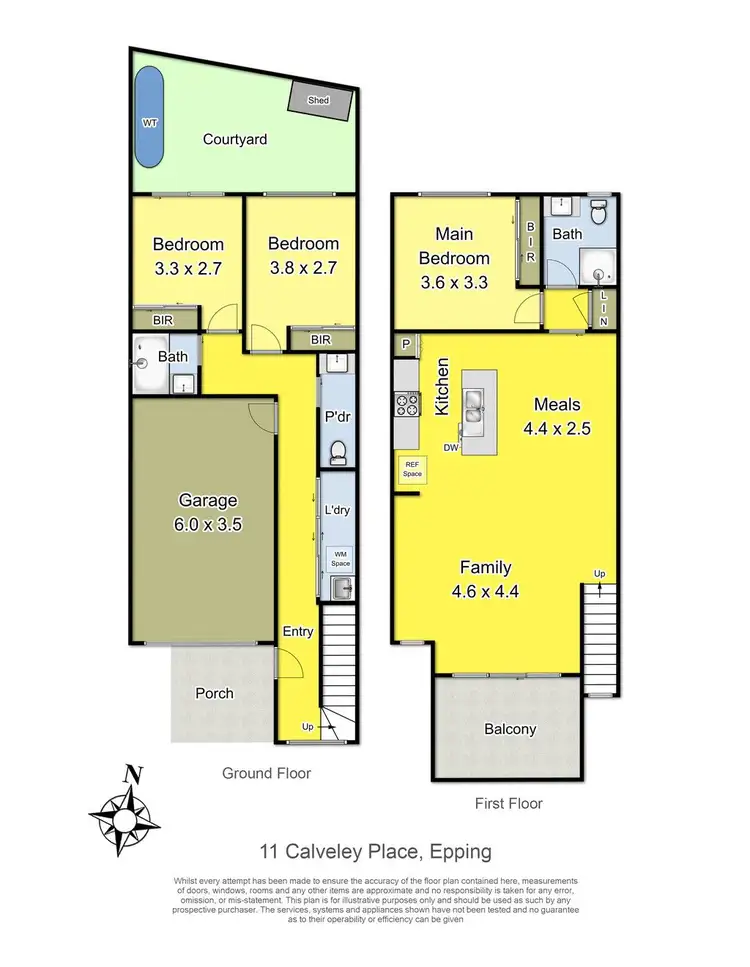 Floorplan of Homely house listing, 11 Calveley Place, Epping VIC 3076