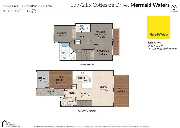 Floorplan of Homely townhouse listing, 177/215 Cottesloe Drive, Mermaid Waters QLD 4218