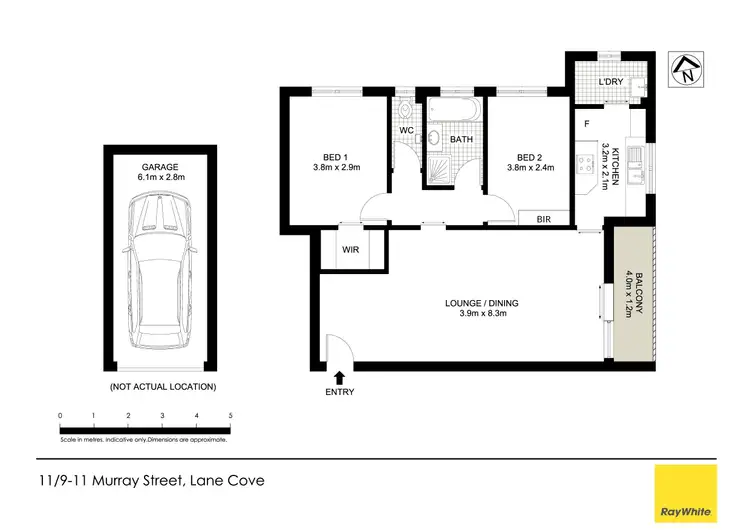 Floorplan of Homely apartment listing, 11/9-11 Murray Street, Lane Cove NSW 2066