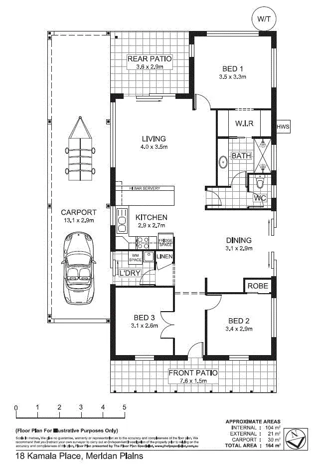 Floorplan of Homely house listing, 18 Kamala Place, Meridan Plains QLD 4551