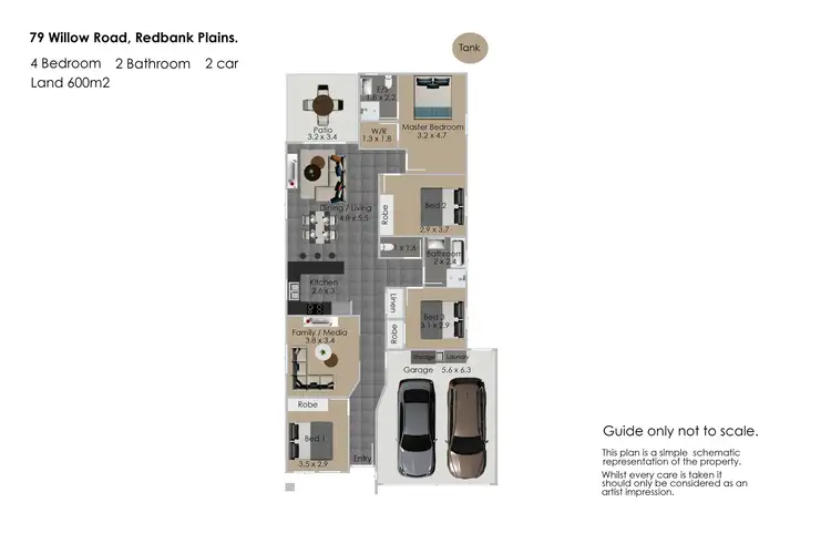 Floorplan of Homely house listing, 79 Willow Road, Redbank Plains QLD 4301